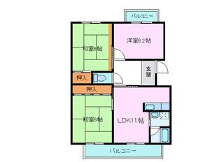 望月マンションⅡの物件間取画像